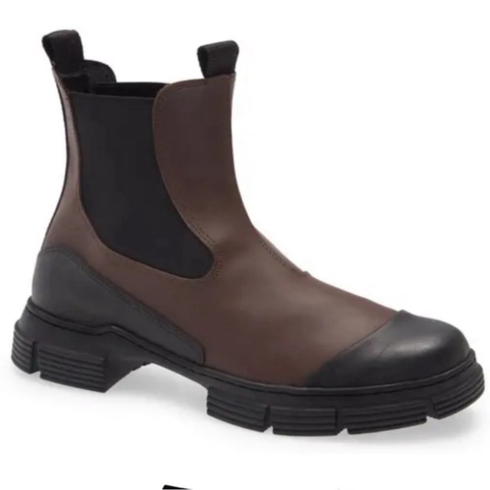 Ganni Waterproof Recycled Rubber City boot in size 38